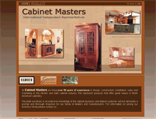 Tablet Screenshot of cabinetmasters.com